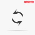 Exchange Arrow flat vector icon Royalty Free Stock Photo
