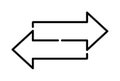 Exchange arrow transfer icon Royalty Free Stock Photo
