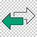 Exchange arrow transfer icon,swap web button design, move symbol vector illustration