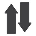 Exchange arrows icon vector Royalty Free Stock Photo