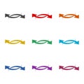 Exchange icon. Set icons colorful Royalty Free Stock Photo