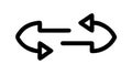 Exchange Reload Arrows Icon, Refresh and Cycle Symbol, vector design Generative AI Royalty Free Stock Photo