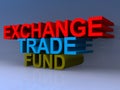 Exchange trade fund heading Royalty Free Stock Photo