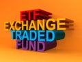 Exchange traded fund Royalty Free Stock Photo