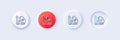 Excise duty line icon. Rise price sign. Line icons. Vector