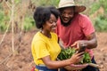 african farmers checking a phone see exciting news