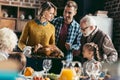 excited beautiful family looking Royalty Free Stock Photo