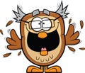 Excited Cartoon Owl