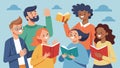 Excited chatter and animated gestures as members recommend their favorite books and discuss potential future reads for