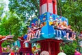 Excited children Amusement park Varna Royalty Free Stock Photo