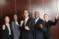 Excited diverse group of business people. Royalty Free Stock Photo