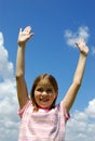 Excited Girl Royalty Free Stock Photo