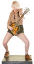 Excited Guitarist Royalty Free Stock Photo