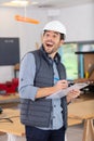 excited male worker beside dangling carrot Royalty Free Stock Photo