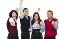 Excited winners people Royalty Free Stock Photo