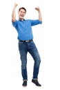 Excited young man Royalty Free Stock Photo