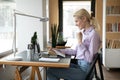 Excited young woman triumph reading good news in letter Royalty Free Stock Photo