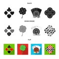 Excitement, casino, game and other web icon in black, flat, monochrome style. Cheating, entertainment, recreation, icons