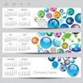 Exciting and colorful globe calendar