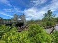 The exciting Hagrid`s Magical Creatures roller coaster ride at Universal Studios