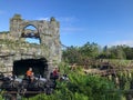 The exciting Hagrid`s Magical Creatures roller coaster ride at Universal Studios in Orlando, FL