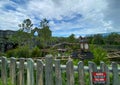 The exciting Hagrid`s Magical Creatures roller coaster ride at Universal Studios in Orlando, FL