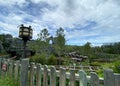 The exciting Hagrid`s Magical Creatures roller coaster ride at Universal Studios in Orlando, FL