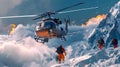 Exciting Helicopter Adventure at Mountain Summit