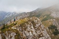 Exciting landscape it the Romanian Carpatians mountains Royalty Free Stock Photo
