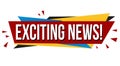 Exciting news banner design Royalty Free Stock Photo