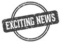 exciting news stamp Royalty Free Stock Photo