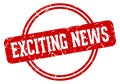 exciting news stamp Royalty Free Stock Photo