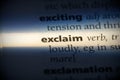 Exclaim Royalty Free Stock Photo