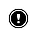 Exclamation vector icon