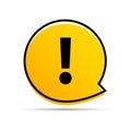 Exclamation mark icon vector. Attention sign symbol. Warning alert icon