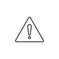 Exclamation mark icon vector design Royalty Free Stock Photo