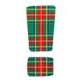 Exclamation Mark - Scottish style fabric texture Alphabet Symbol Character on White Background