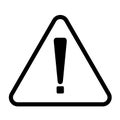 Exclamation mark symbol, Warning Dangerous icon on white background