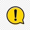 Exclamation mark of warning attention vector icon Royalty Free Stock Photo