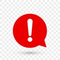 Exclamation mark warning attention vector icon