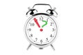 Exclamation and Question Mark on the alarm clock Royalty Free Stock Photo