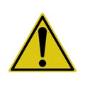 Exclamation sign, Danger Warning, Isolated, Caution icon Warning symbol, Royalty Free Stock Photo