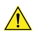 Exclamation sign, Danger Warning, Isolated, Caution icon Warning symbol, Royalty Free Stock Photo