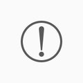 Exclamation sign icon, information, attention