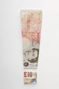 Exclamation Symbol Made Of Folded Banknotes