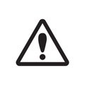 Exclamation vector icon attention logo warning for graphic design, logo, web site, social media, mobile app, ui illustration Royalty Free Stock Photo