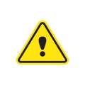 Exclamation vector icon attention logo warning for graphic design, logo, web site, social media, mobile app, ui illustration Royalty Free Stock Photo