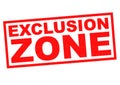 EXCLUSION ZONE Royalty Free Stock Photo