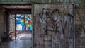 Exclusion Zone. Ukraine. Pripyat. August 26 2019. Inside abandoned cafe building