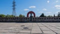 Exclusion Zone. Ukraine. Pripyat. August 26, 2019. Monument Prometheus Chernobyl